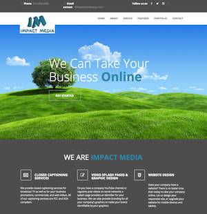 one page website